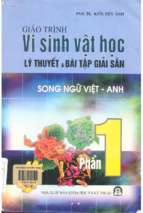 Giáo trình vi sinh vật học  lý thuyết và bài tập giải sẵn. phần 1  kiều hữu ảnh