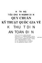 Hệ thống tiêu chuẩn ngành điện quy chuẩn kỹ thuật quốc gia về kỹ thuật điện, an toàn điện  lê anh tuấn