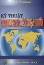 Kỹ thuật kinh doanh xuất nhập khẩu (2006)  võ thanh th