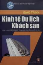 Giáo trình kinh tế du lịch khách sạn  đinh thị thư (chủ biên), trần thúy lan, nguyễn đình quang