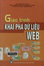 Giáo trình khai phá dữ liệu web  hà quang thụy chủ biên và các tác giả khác