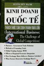 Kinh doanh quốc tế thách thức của cạnh tranh toàn cầu dương hữu hạnh