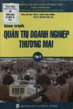 Giáo trình quản trị doanh nghiệp thương mại. tập 2  hoàng minh đường, nguyễn thừa lộc