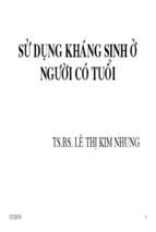 Sử dụng kháng sinh ở người cao tuổi.ppt