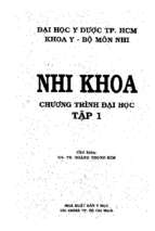 Nhi khoa   dhyd tphcm   tap 1