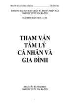 Tham vấn tâm lý cá nhân _ gia đình