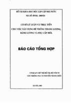 Cơ sở lý luận và thực tiễn cho việc xây dựng thang lương, bảng lương và phtml