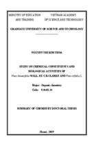 Nghiên cứu thành phấn hóa học và hoạt tính sinh học loài vitex limonifolia wall.ex c.b.clark và vitex trifolia l tt tiếng anh