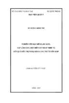 Nghiên cứu đặc điểm lâm sàng, cận lâm sàng, đột biến gen braf v600e và kết quả điều trị ngoại khoa ung thư tuyến giáp