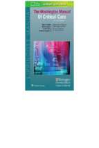 2 the washington manual of critical care third edition 2018