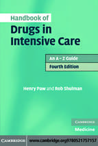 2010 handbook of drugs in intensive care_ an a   z guide, fourth edition