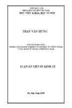 Vấn đề đình công trong các doanh nghiệp có vốn đầu tư nước ngoài vùng kinh tế trọng điểm phía nam