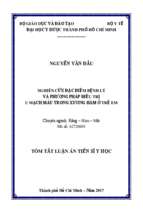 Nghiên cứu đặc điểm bệnh lý và phương pháp điều trị u mạch máu trong xương hàm ở trẻ em