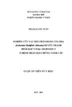 Nghiên cứu vai trò chẩn đoán của ima (ischemia modified albumin) huyết thanh phối hợp với hs troponin t ở bệnh nhân hội chứng vành cấp