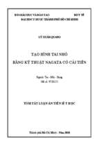 Tạo hình tai nhỏ bằng kỹ thuật nagata có cải tiến