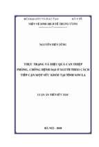 Thực trạng và hiệu quả can thiệp phòng, chống bệnh dại ở người theo cách tiếp cận một sức khỏe tại tỉnh sơn la