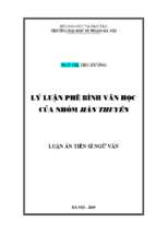 Lý luận phê bình văn học của nhóm hàn thuyên