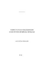 Nghiên cứu sử dụng nấm lecanicillium kí sinh côn trùng để kiểm soát rệp hại rau