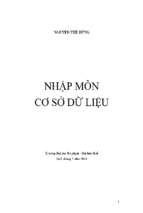 Nhập môn cơ sở dữ liệu