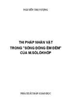 Thi pháp nhân vật trong sông đông êm đềm của m.sôlôkhốp