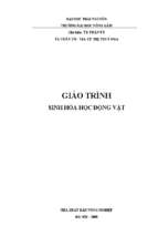 Giáo trình sinh hóa học động vật