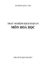 Trắc nghiệm khách quan môn hoá học