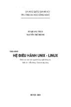 Giáo trình hệ điều hành unix   linux