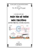 Giáo trình phân tích hệ thống môi trường