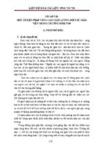 Một số biện pháp bồi dưỡng nâng cao chất lượng đội ngũ giáo viên trong trường mầm non