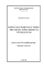 Không gian nghệ thuật trong tiểu thuyết tường thành của võ thị xuân hà