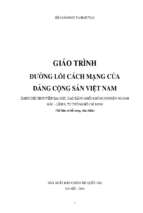 Giáo trình đường lối cách mạng của đảng cộng sản việt nam