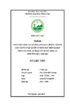 Thực hiện công tác kê khai, đăng ký cấp đổi, cấp mới giấy chứng nhận quyền sử dụng đất trên địa bàn thôn cửa ngòi, xã nhạo sơn, huyện sông lô, tỉnh vĩnh phúc