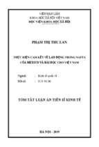 Thực hiện cam kết về lao động trong nafta của mexico và bài học cho việt nam tt