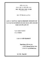 Quản lý thuế thu nhập cá nhân đối với người việt nam tại thành phố hồ chí minh trong bối cảnh hội nhập kinh tế quốc tế t