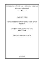 Chính sách kiều hối phục vụ phát triển kinh tế việt nam tt