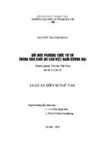 đổi mới phương thức tự sự trong văn xuôi hư cấu việt nam đương đại