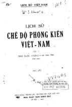 Lịch sử chế độ phong kiến Việt Nam Tập I Trần Quốc Vượng Hà Văn Tấn