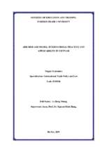 Arb med arb model international practice and applicability in vietnam