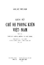 Lịch sử chế độ phong kiến Việt Nam Tập III