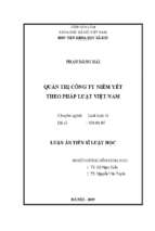 Quản trị công ty niêm yết theo pháp luật việt nam