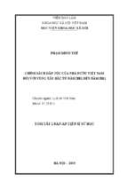 Chính sách dân tộc của nhà nước việt nam đối với vùng tây bắc từ năm 2001 đến năm 2011 tt