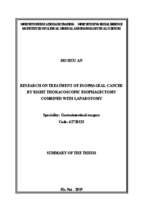 Nghiên cứu điều trị ung thư thực quản bằng phẫu thuật nội soi ngực phải kết hợp mở bụng tt tiếng anh