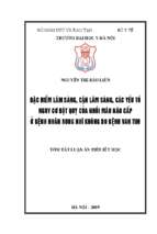 đặc điểm lâm sàng, cận lâm sàng, các yếu tố nguy cơ đột quỵ của nhồi máu não cấp ở bệnh nhân rung nhĩ không do bệnh van tim tt