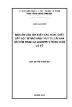 Nghiên cứu tìm kiếm các hoạt chất gây độc tế bào ung thư từ loài san hô mềm menella woodin ở vùng biển cô tô