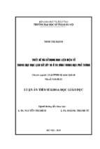 Thiết kế và sử dụng học liệu điện tử trong dạy học lịch sử lớp 10 ở trường trung học phổ thông