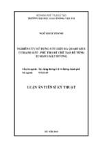 Nghiên cứu sử dụng cốt liệu đá quartzite ở thanh sơn, phú thọ để chế tạo bê tông xi măng mặt đường