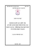 đánh giá kết quả phẫu thuật tạo hình niệu đạo điều trị lỗ tiểu lệch thấp thể dương vật bằng vạt da   niêm mạc bao quy đầu có cuống trục ngang