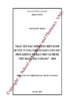 Nhận xét đặc điểm đột biến egfr huyết tương ở bệnh nhân ung thư phổi không tế bào nhỏ tại bệnh viện bạch mai năm 2017 2018