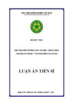 đào tạo bồi dưỡng cho cán bộ công chức của bộ lao động   thương binh và xã hội