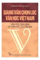Giảng văn chọn lọc Văn học Việt Nam Văn học Dân gian và Văn học Cổ, Cận đại